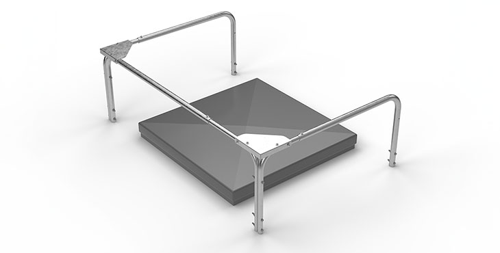 Skyddsräcke tacklucka